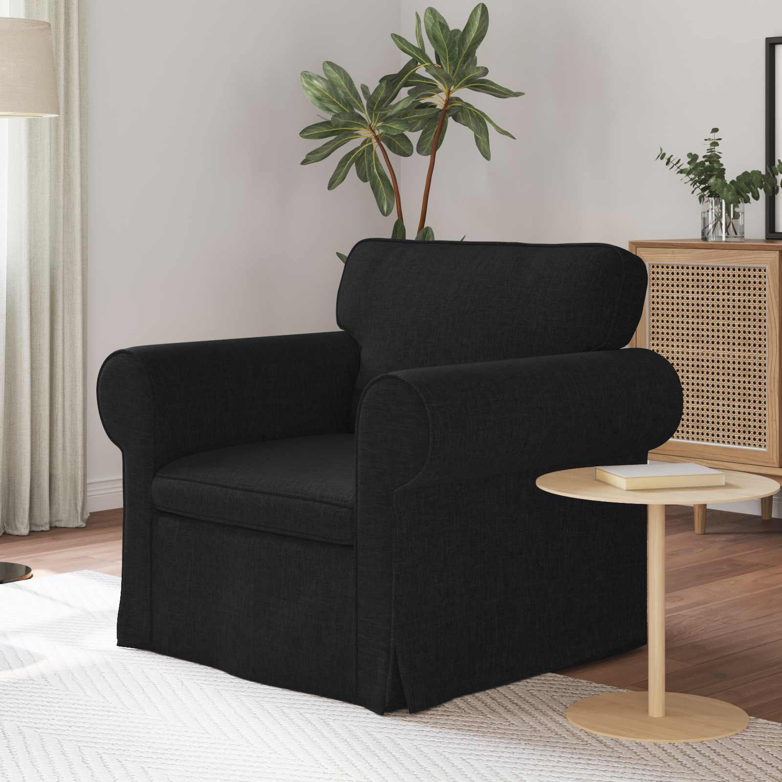 vidaXL Sofa Schwarz 95 x 82 x 80 cm Stoff