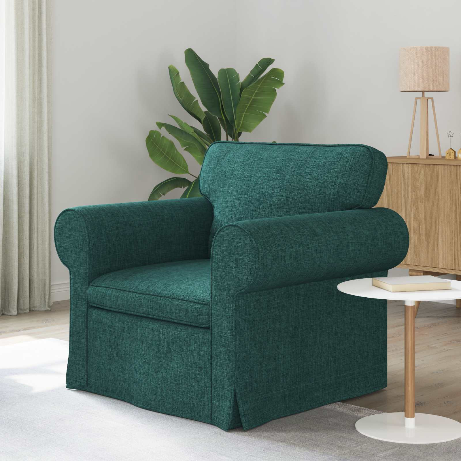 vidaXL Sofa Dunkelgrün 95 x 82 x 80 cm Stoff