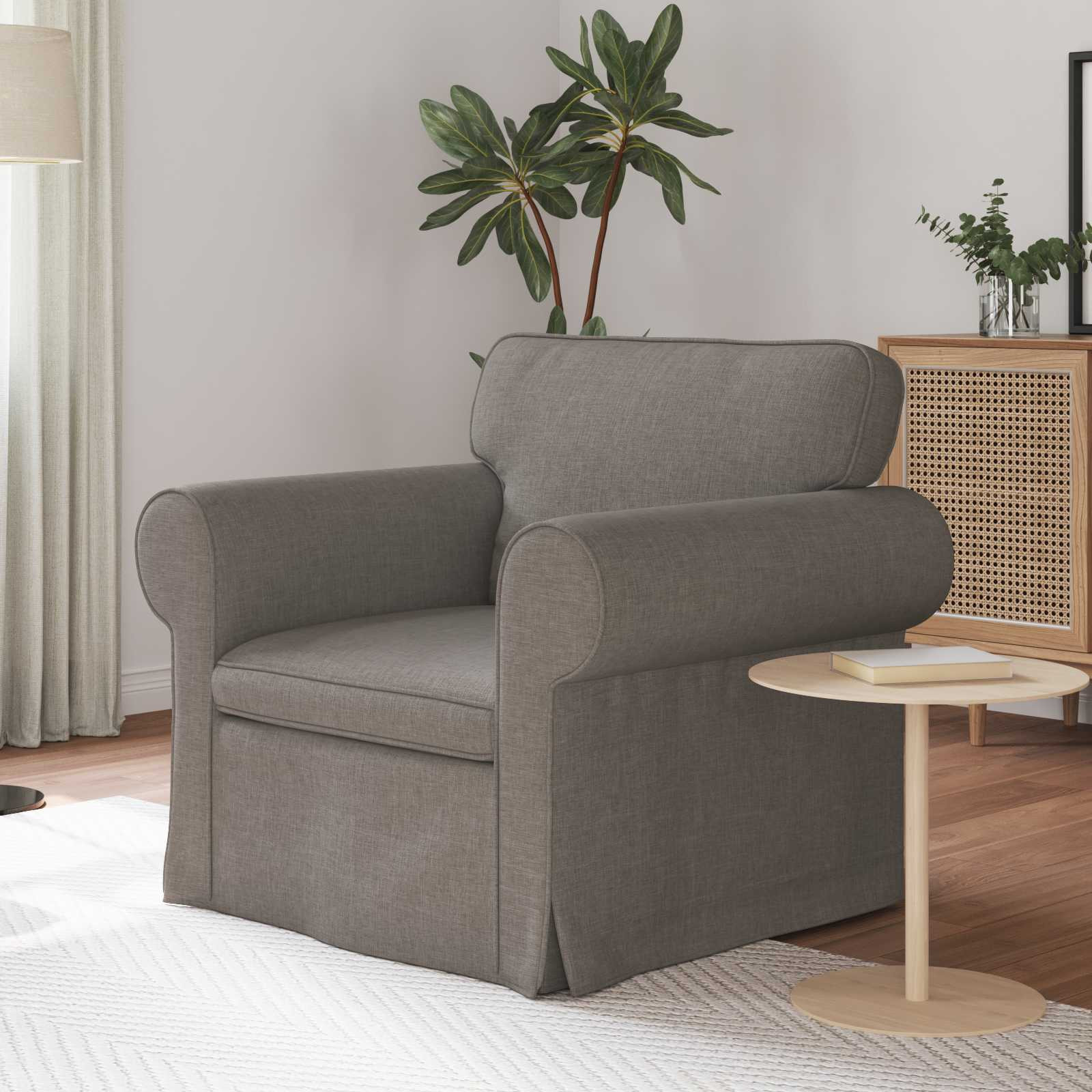 vidaXL Sofa Taupe 95 x 82 x 80 cm Stoff