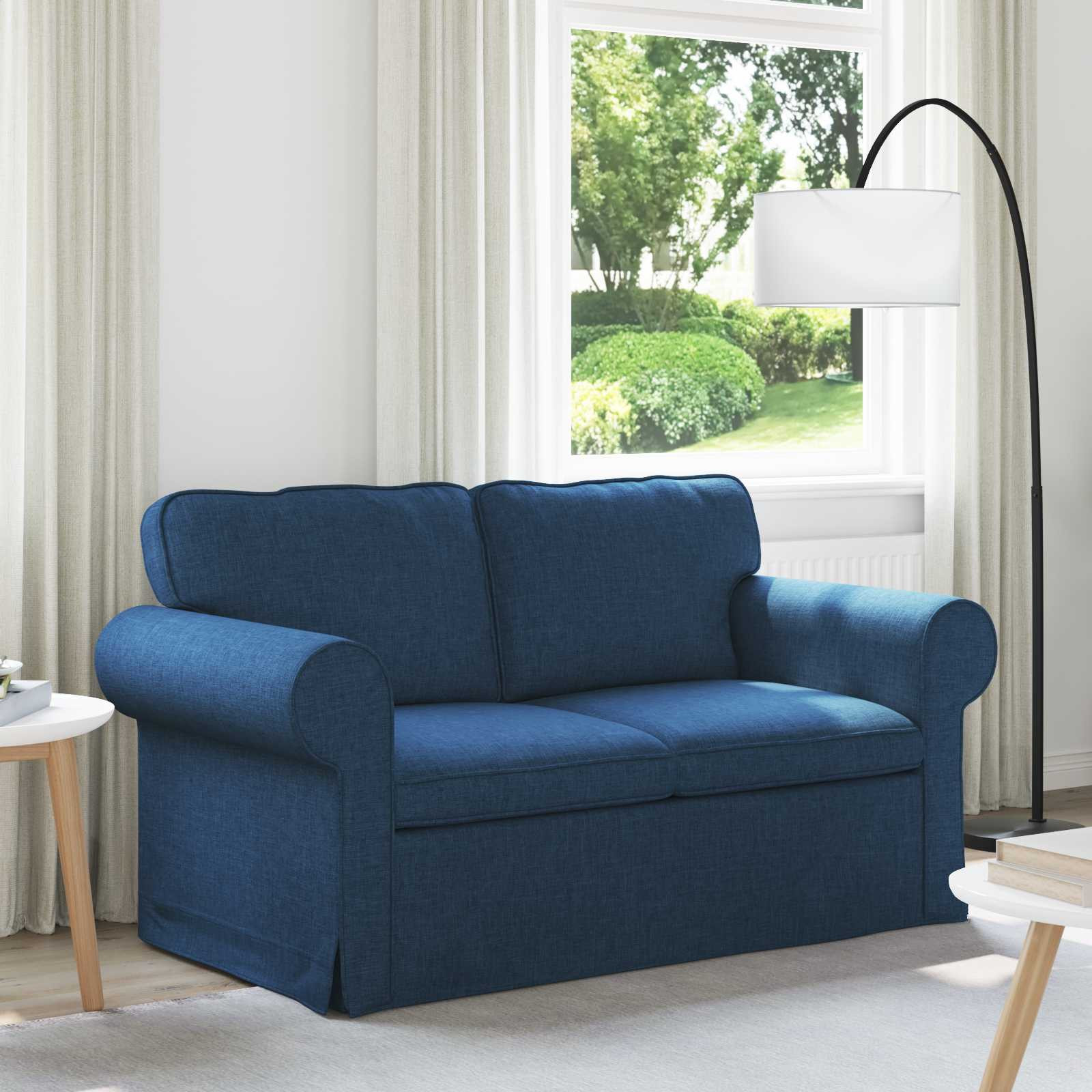 vidaXL Sofa Blau 155 x 82 x 80 cm Stoff