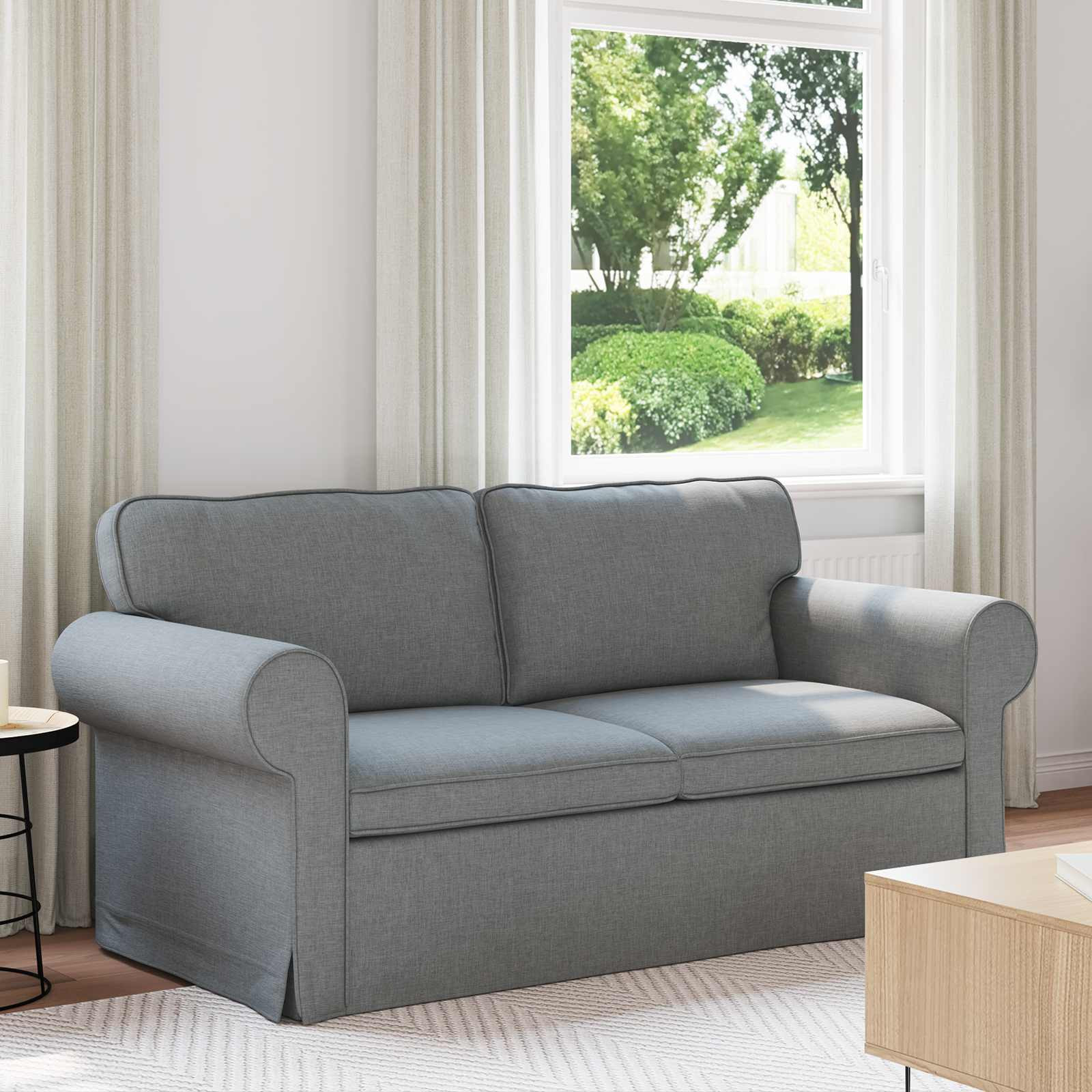 vidaXL Sofa Hellgrau 175 x 82 x 80 cm Stoff