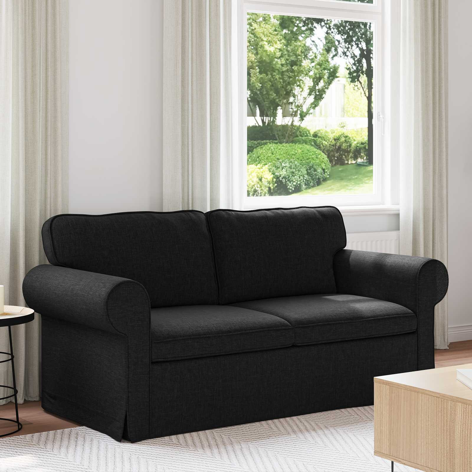 vidaXL Sofa Schwarz 175 x 82 x 80 cm Stoff