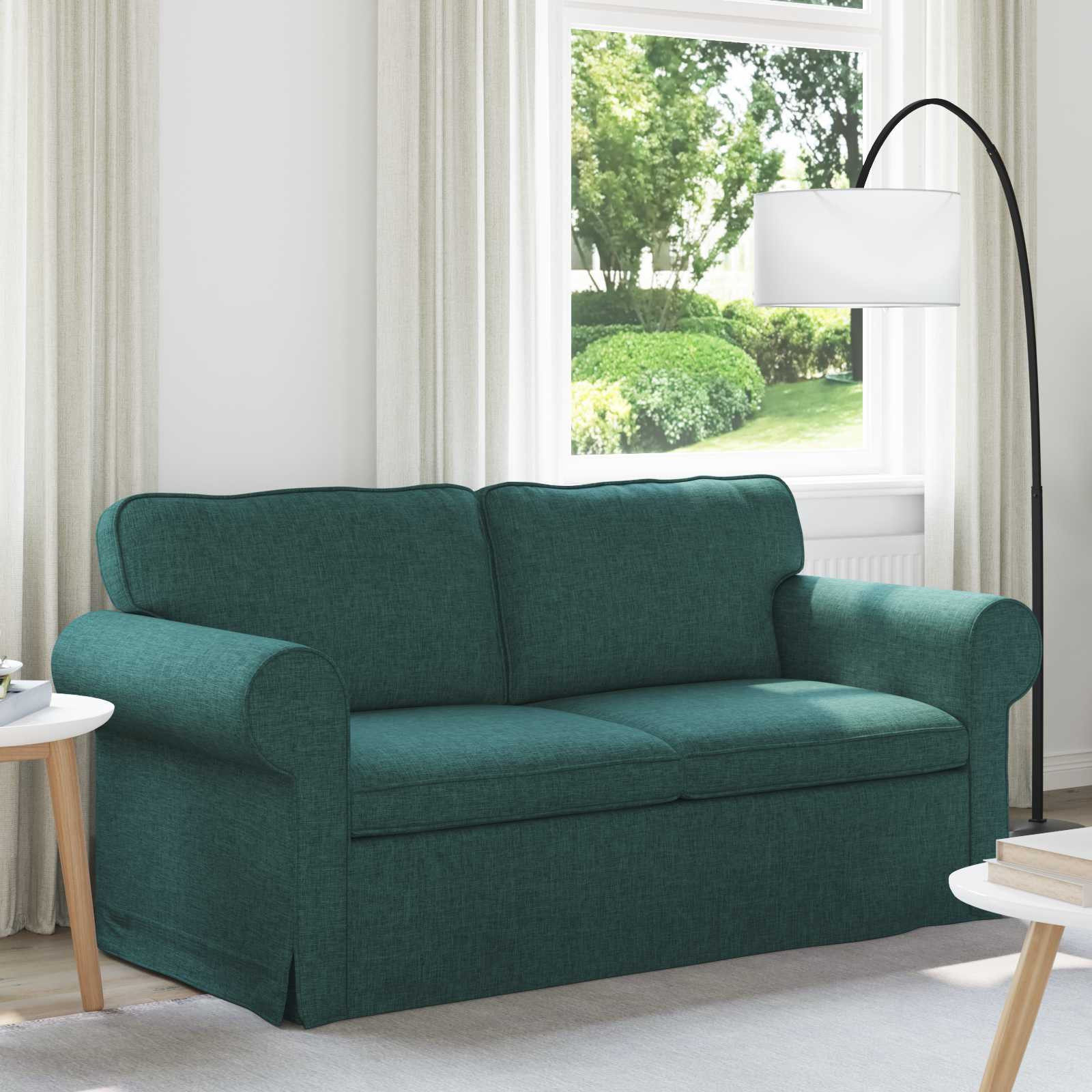 vidaXL Sofa Dunkelgrün 175 x 82 x 80 cm Stoff