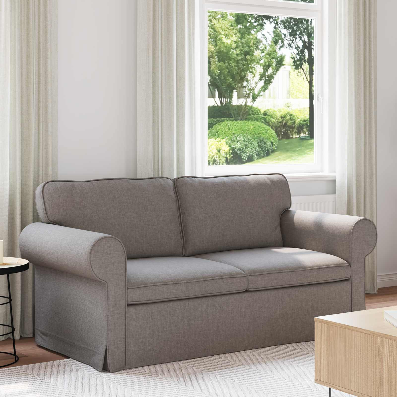 vidaXL Sofa Taupe 175 x 82 x 80 cm Stoff