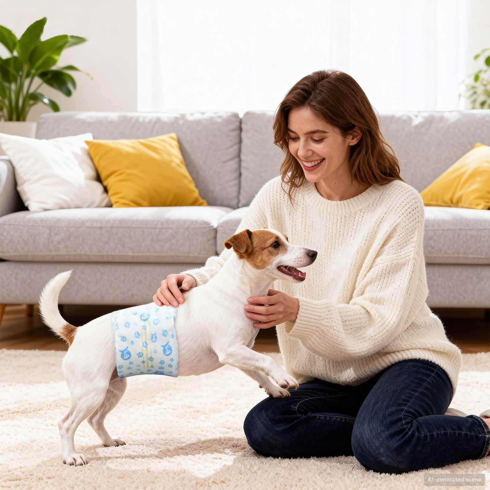 vidaXL Einweg-Hundewindel für Rüden 30 pcs Weiß XS