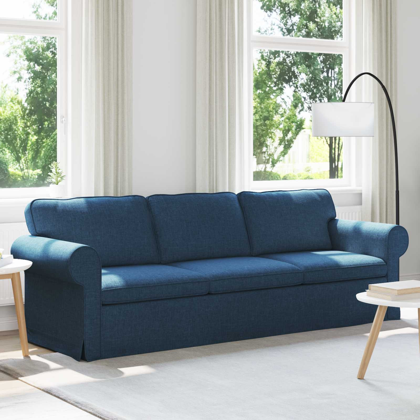 vidaXL Sofa Blau 245 x 82 x 80 cm Stoff