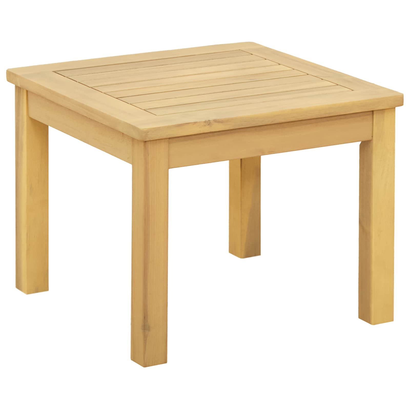 vidaXL Couchtisch Helles Akazienholz 45 x 45 x 36 cm Massivholz Akazie