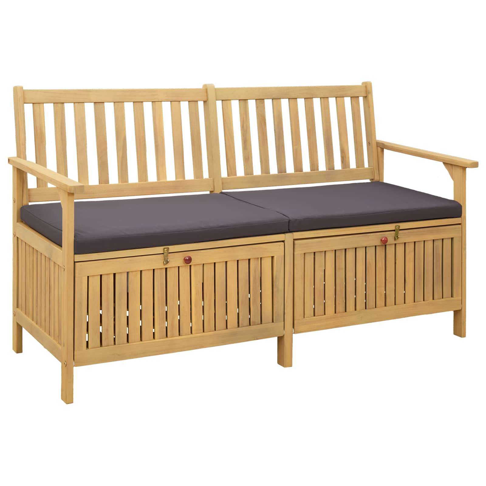 vidaXL Garten-Aufbewahrungsbank 2 -Seater 148 x 63 x 84 cm