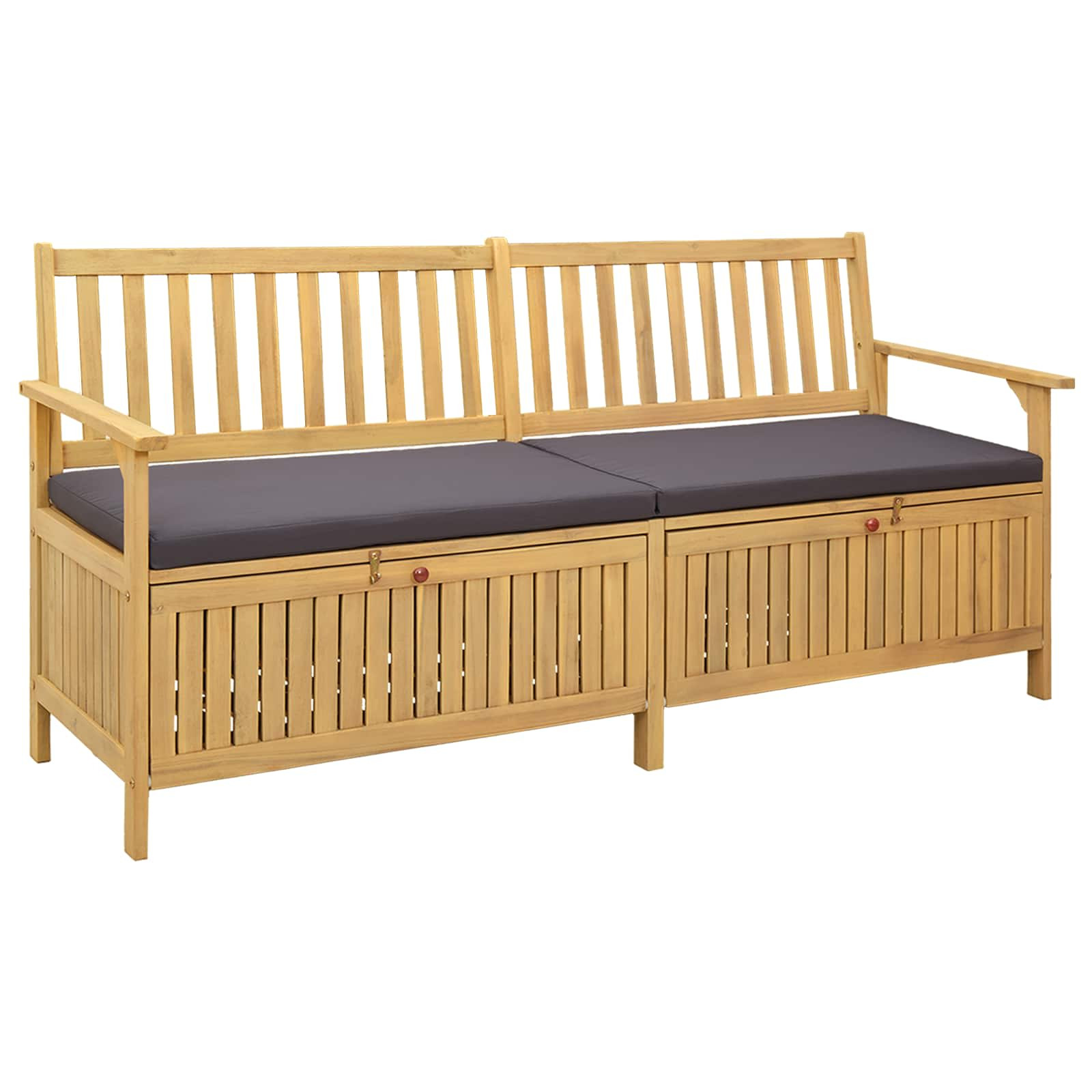vidaXL Garten-Aufbewahrungsbank 2 -Seater 170 x 63 x 84 cm