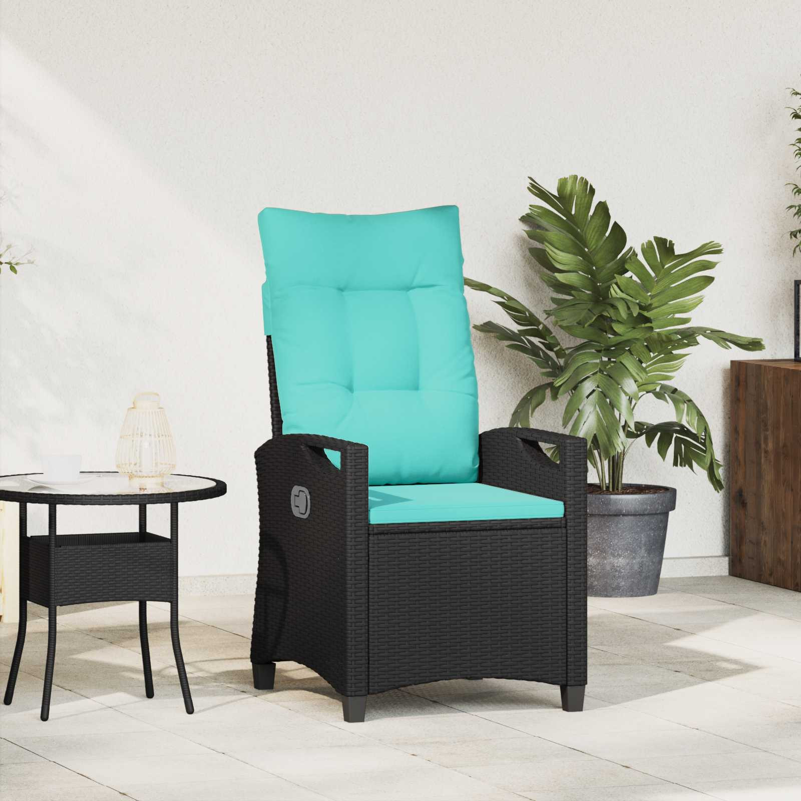 vidaXL Verstellbarer Gartenstuhl 56 x 60 x 112 cm Stahl