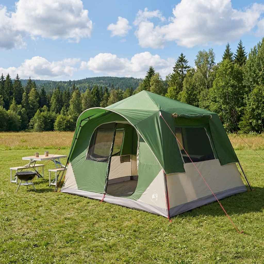 vidaXL Sofort Zelt Grün 365 x 380 x 200 cm Polyester und Stahl