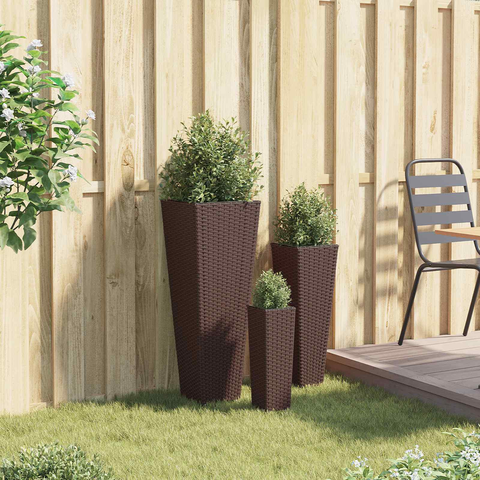 vidaXL Set für Outdoor 3 pcs Metall