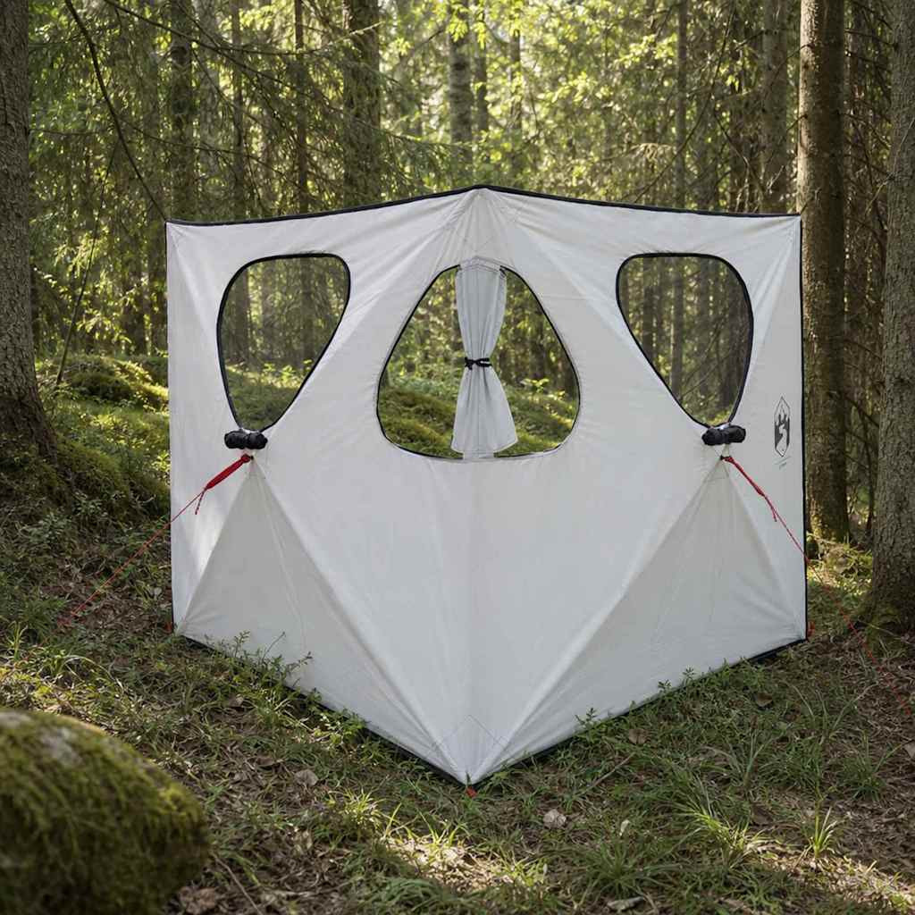 vidaXL Huntingzelt mit Dach Weiß Blackout 145 x 145 x 150 cm