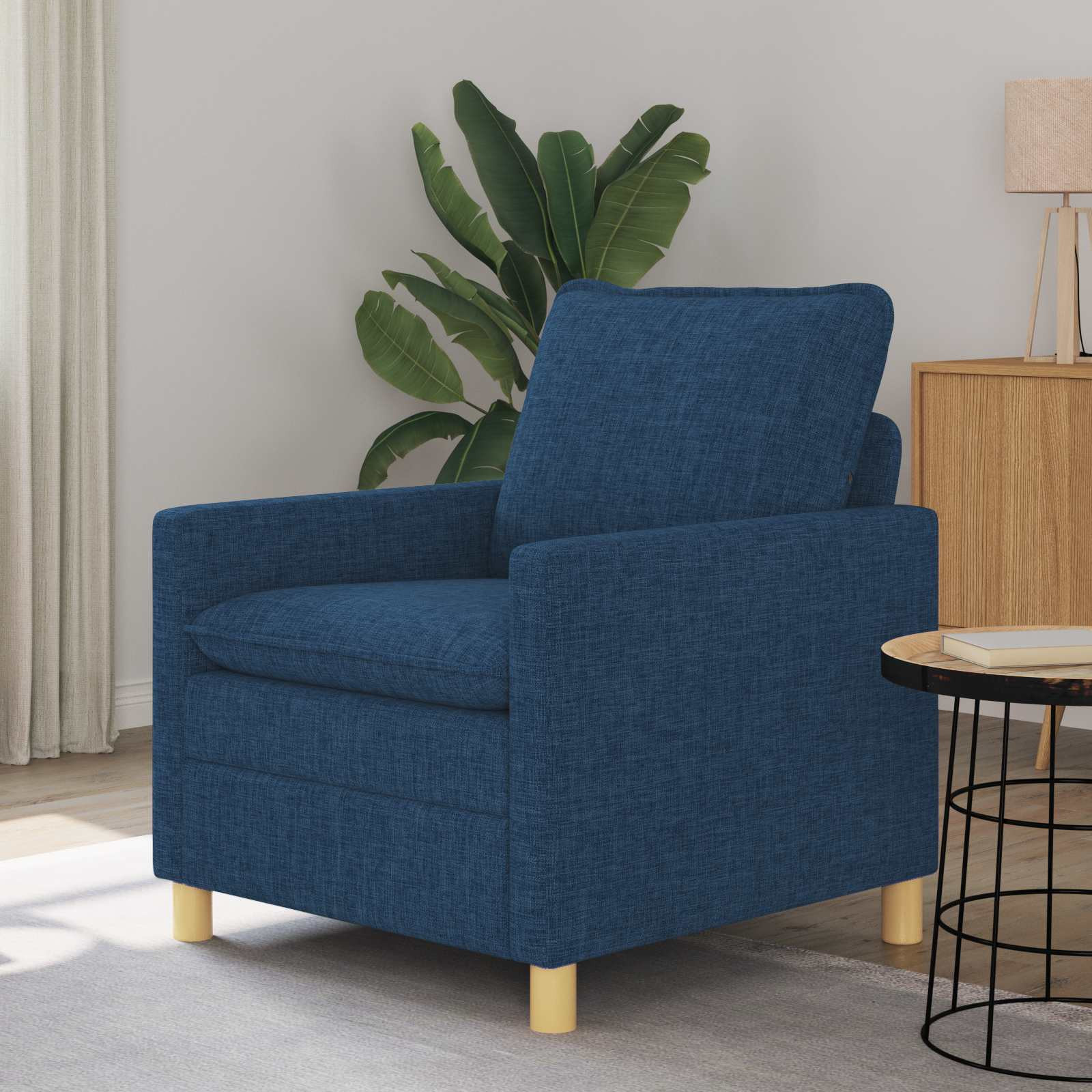 vidaXL Sofa Blau 76 x 81 x 87,5 cm Stoff