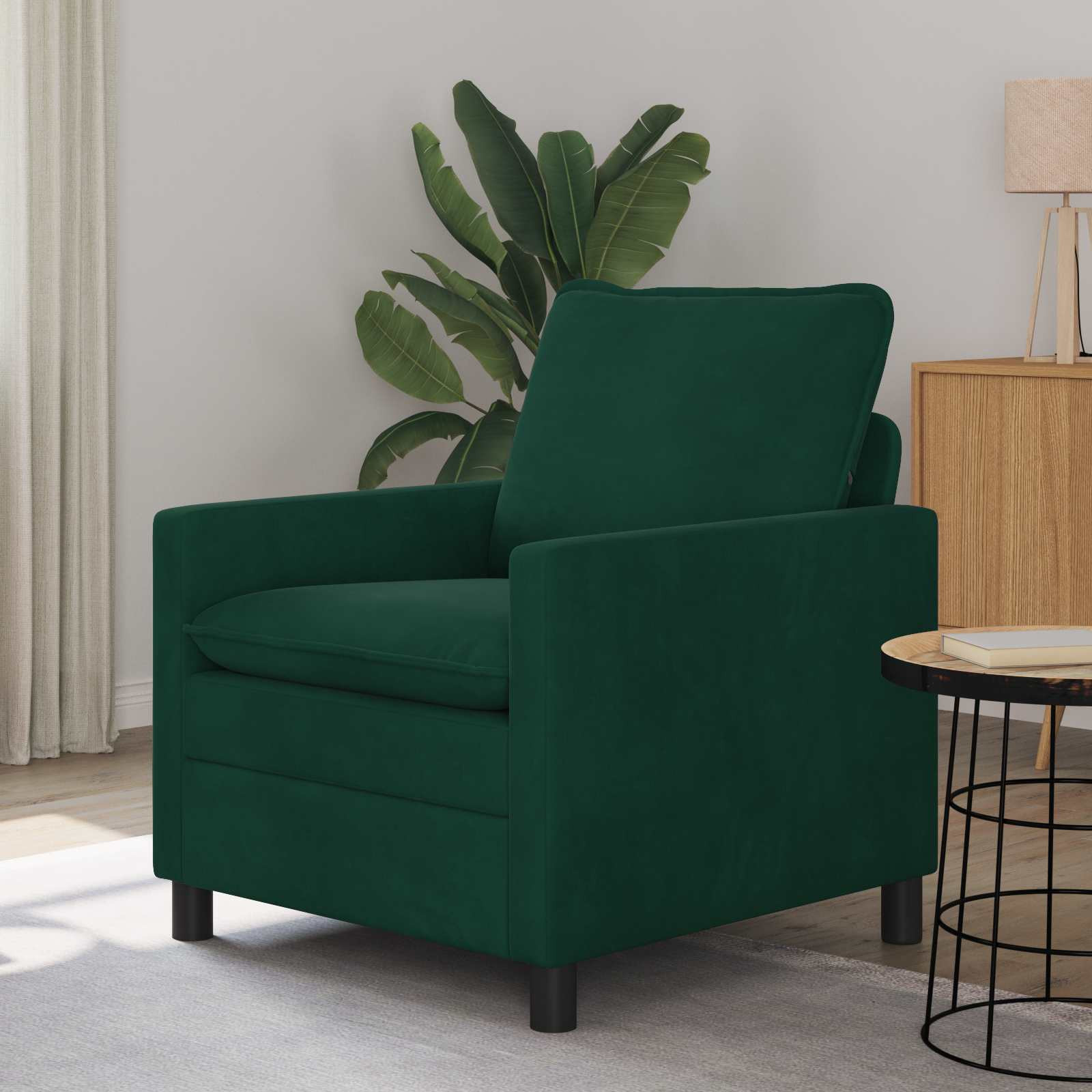 vidaXL Sofa Dunkelgrün 76 x 81 x 87,5 cm Samt