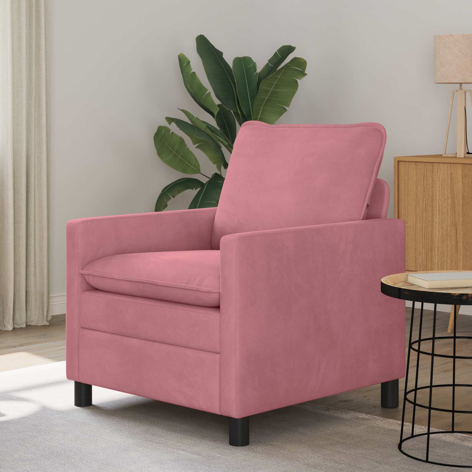 vidaXL Sofa Rosa 76 x 81 x 87,5 cm Samt