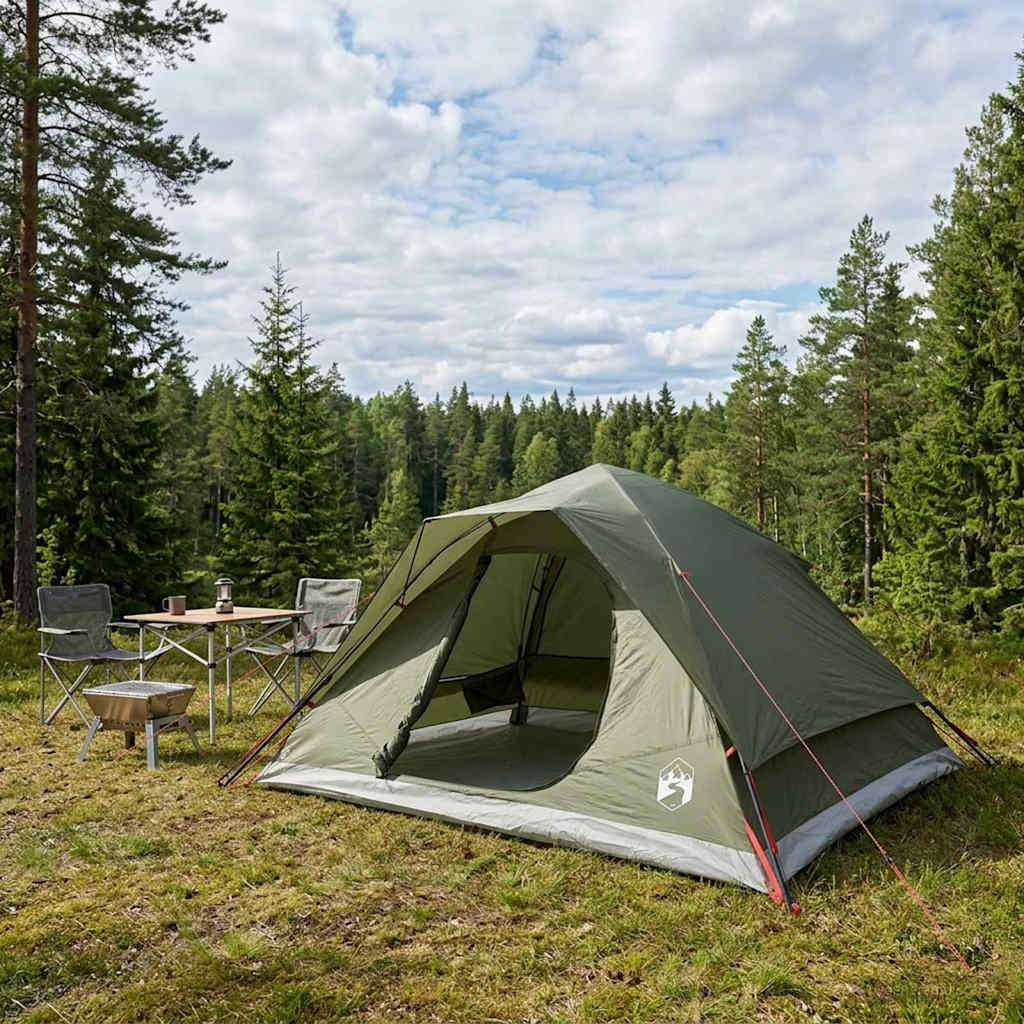 vidaXL Sofort Zelt Olive Grün 305 x 215 x 140 cm Polyester und Stahl