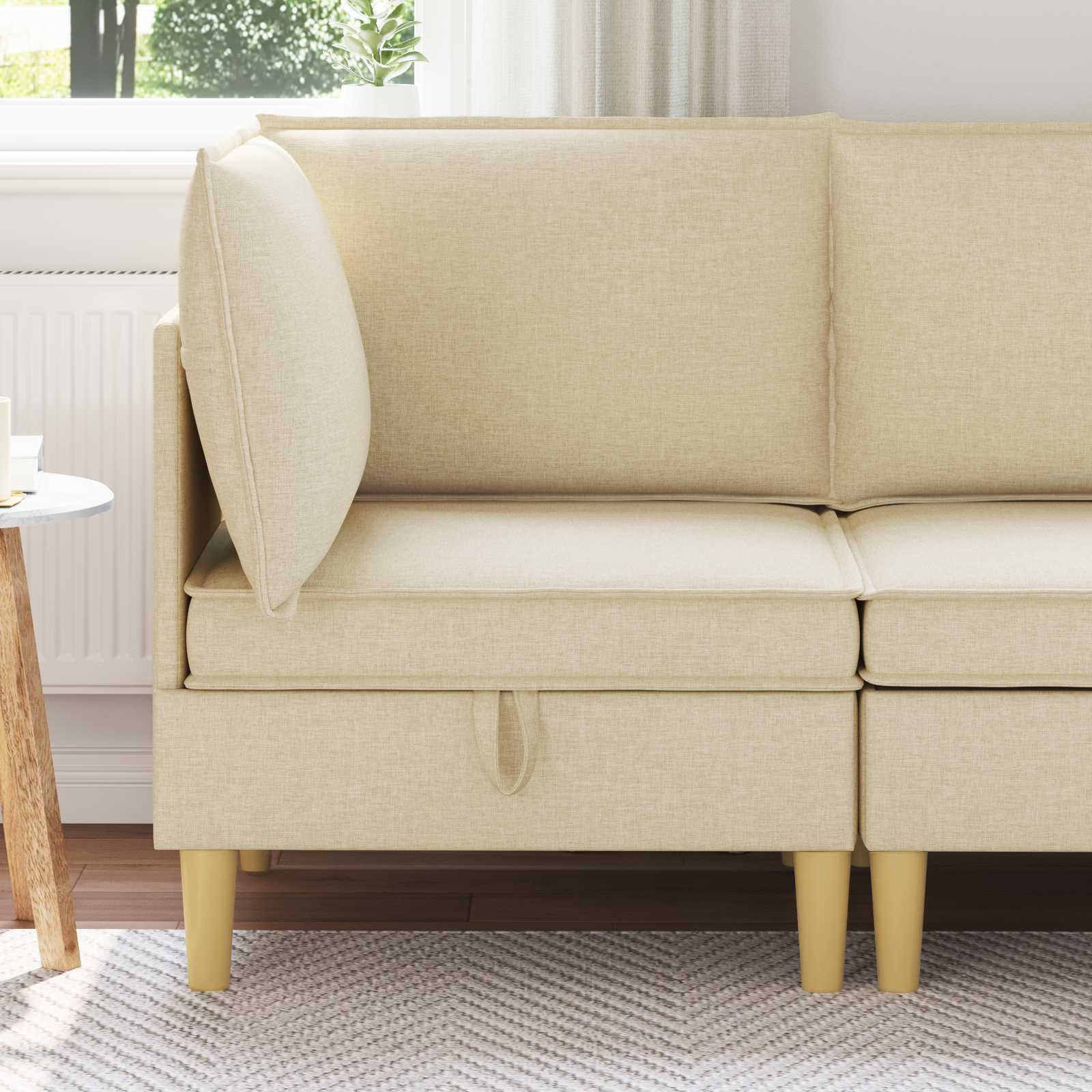 vidaXL Sofa mit Stauraum Stoff