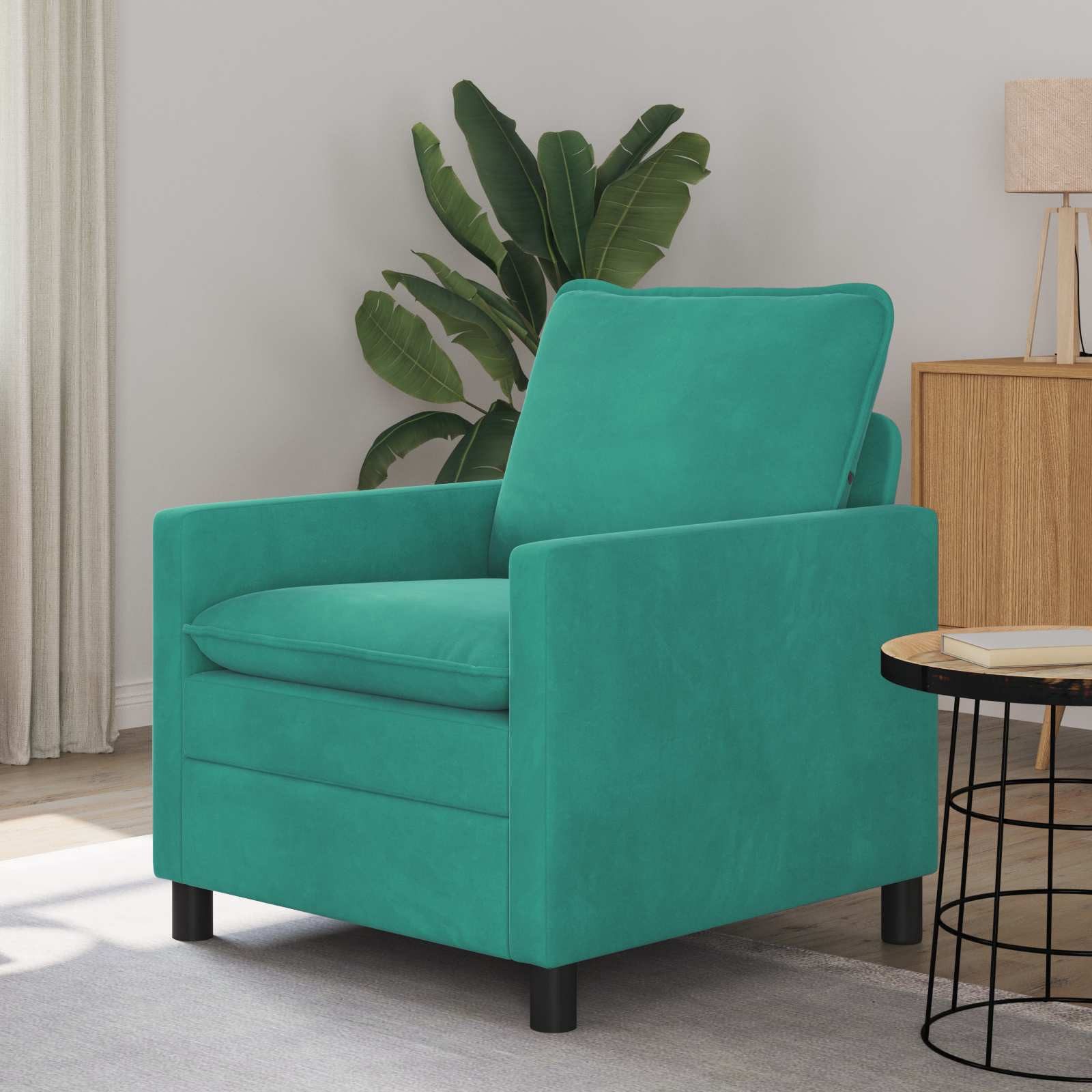 vidaXL Sofa Türkis 76 x 81 x 87,5 cm Samt