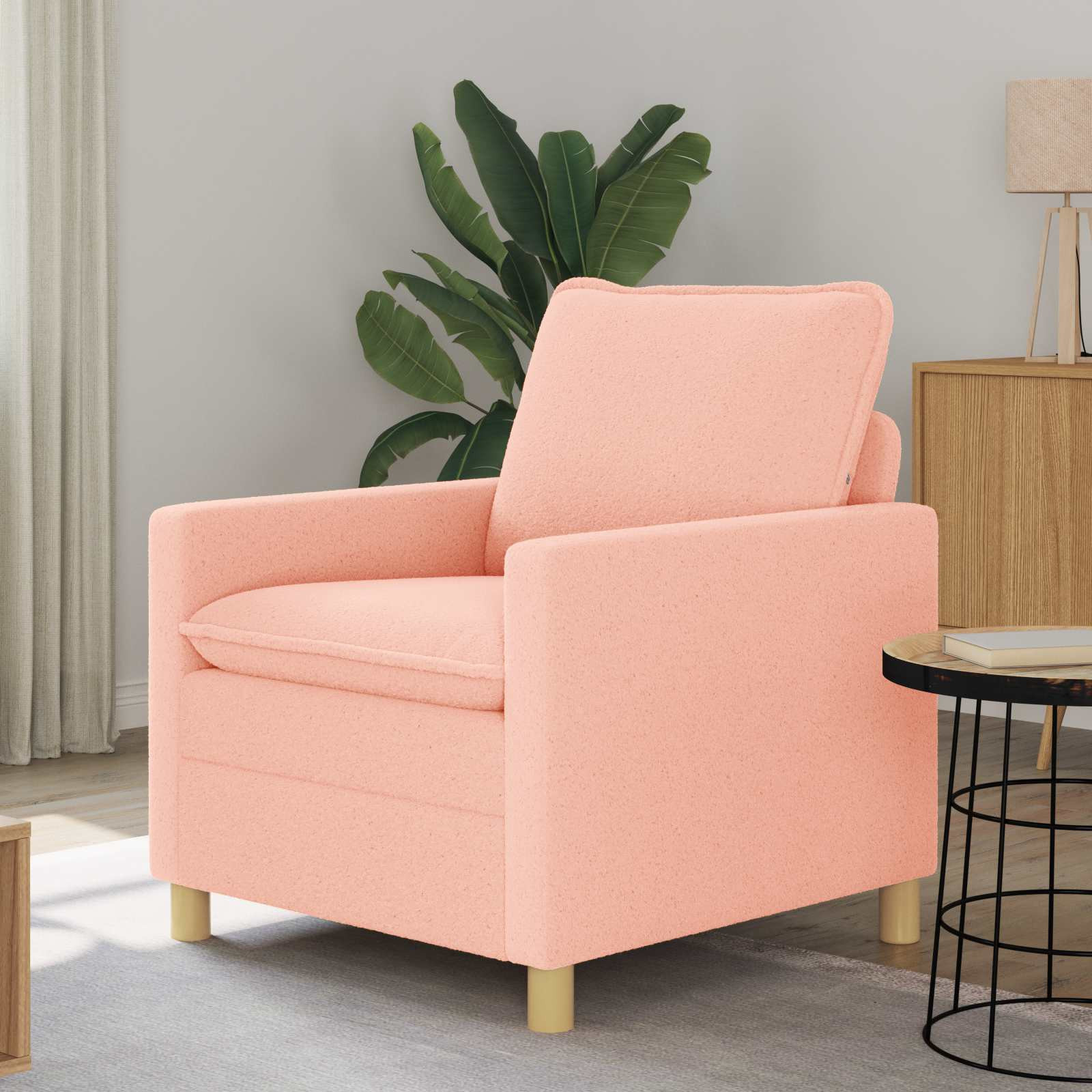 vidaXL Sofa Rosa 76 x 81 x 87,5 cm Stoff