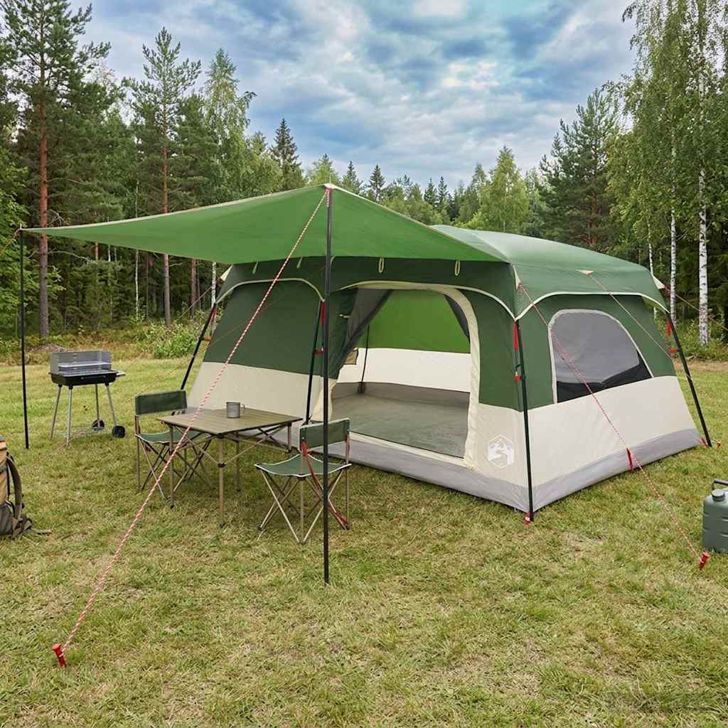 vidaXL Familienzelt Grün 500 x 400 x 230 cm Polyester und Stahl