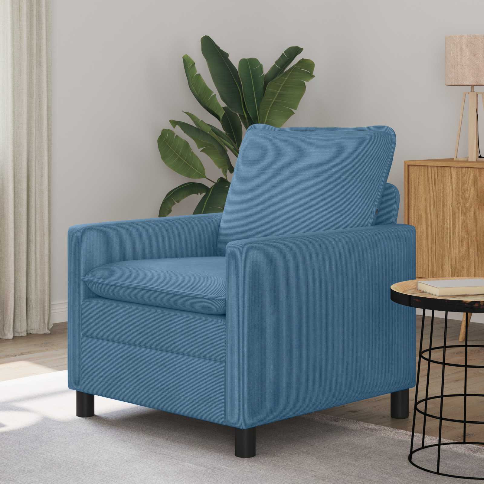 vidaXL Sofa Blau 76 x 81 x 87,5 cm Stoff