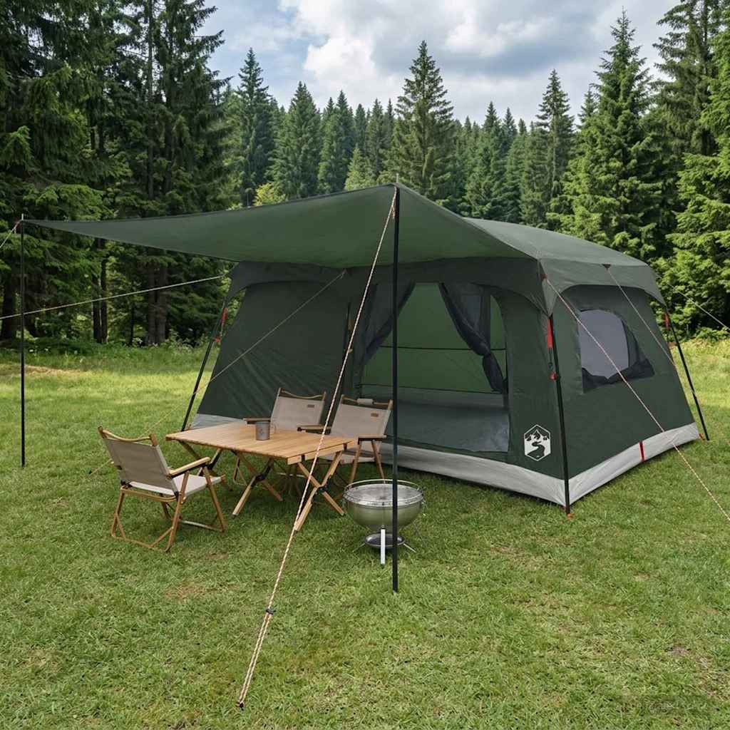 vidaXL Familienzelt Olivegrün 500 x 400 x 230 cm Polyester und Stahl