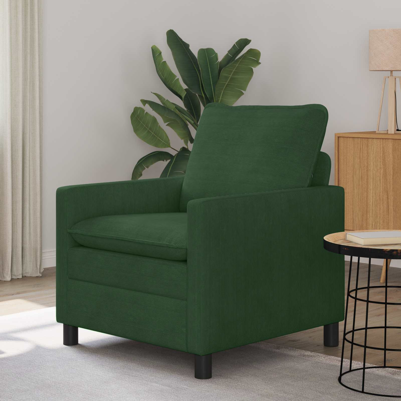 vidaXL Sofa Dschungelgrün 76 x 81 x 87,5 cm Stoff