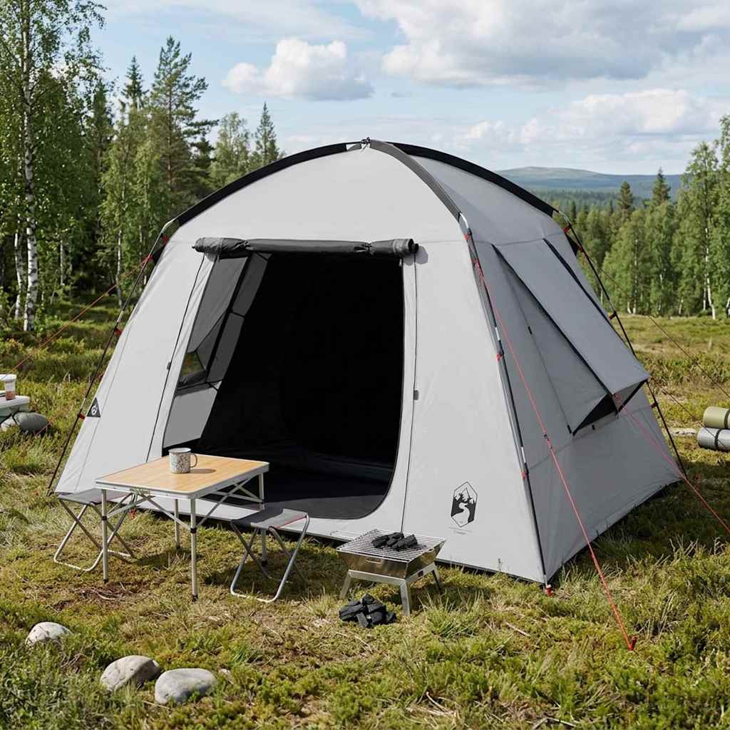 vidaXL Hütten-Zelt mit Dach Weiß Blackout 210 x 210 x 138 cm Polyester