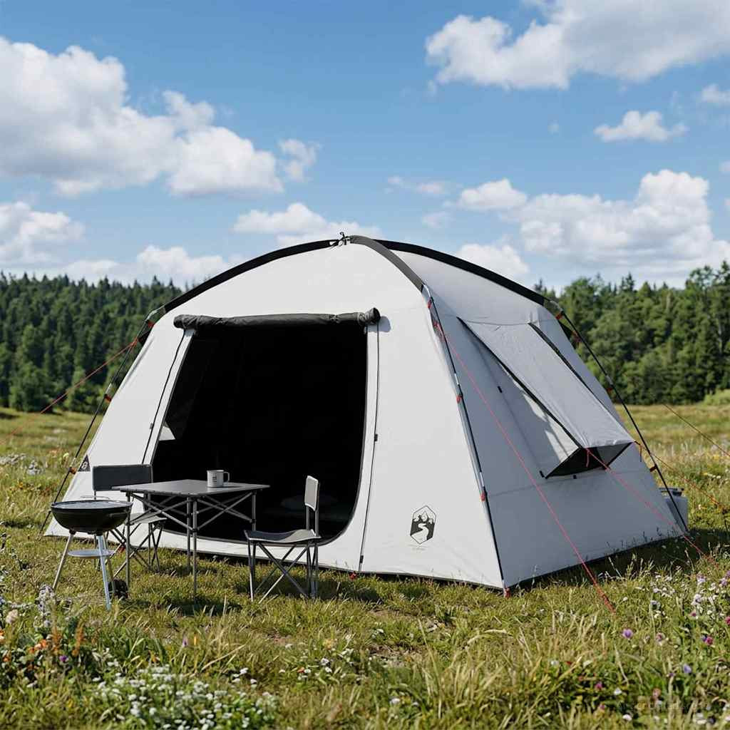 vidaXL Hütten-Zelt mit Dach Weiß Blackout 300 x 210 x 156 cm Polyester