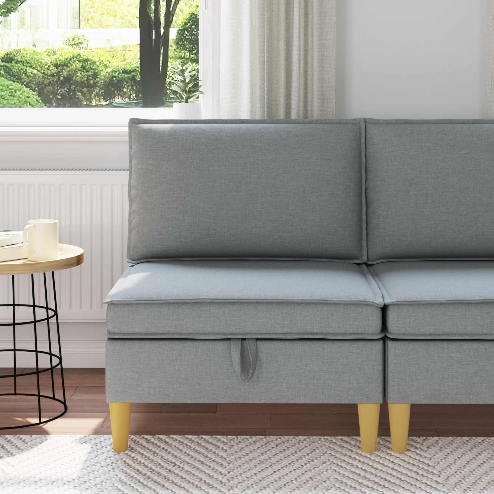vidaXL Sofa mit Stauraum Stoff