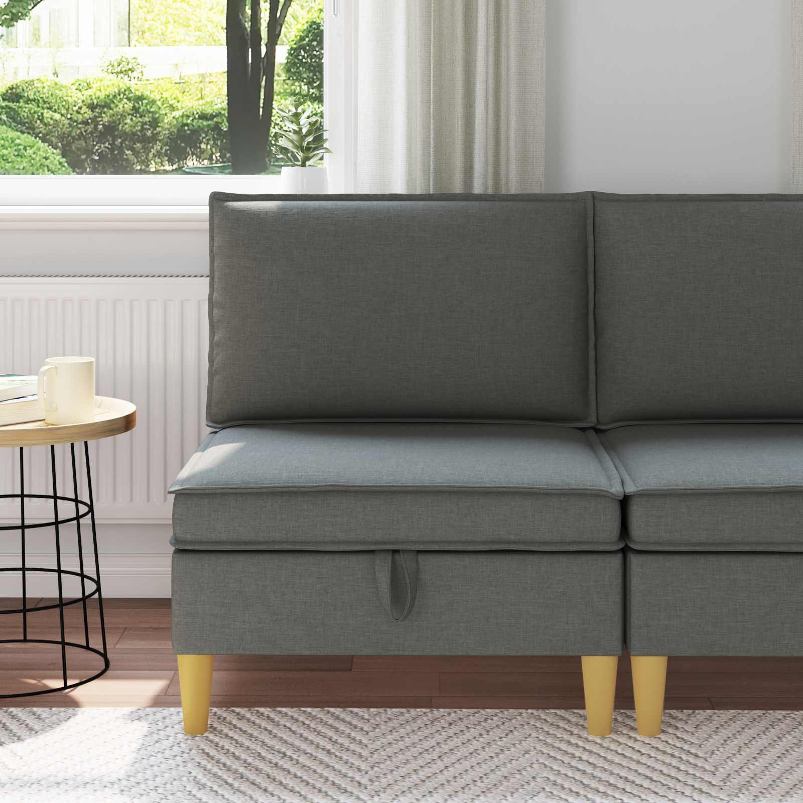 vidaXL Sofa mit Stauraum Stoff