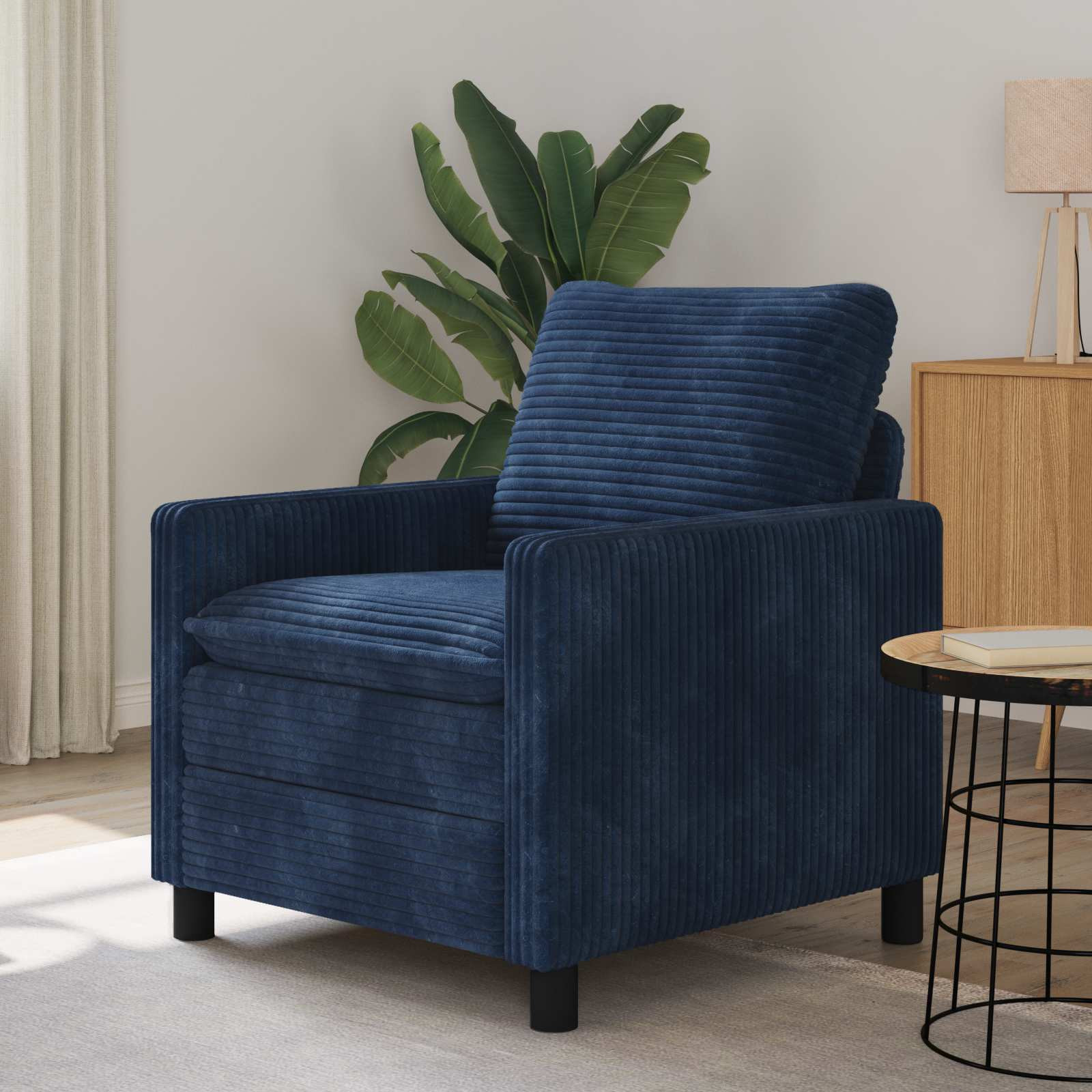 vidaXL Sofa Marineblau 76 x 81 x 87,5 cm Polyester
