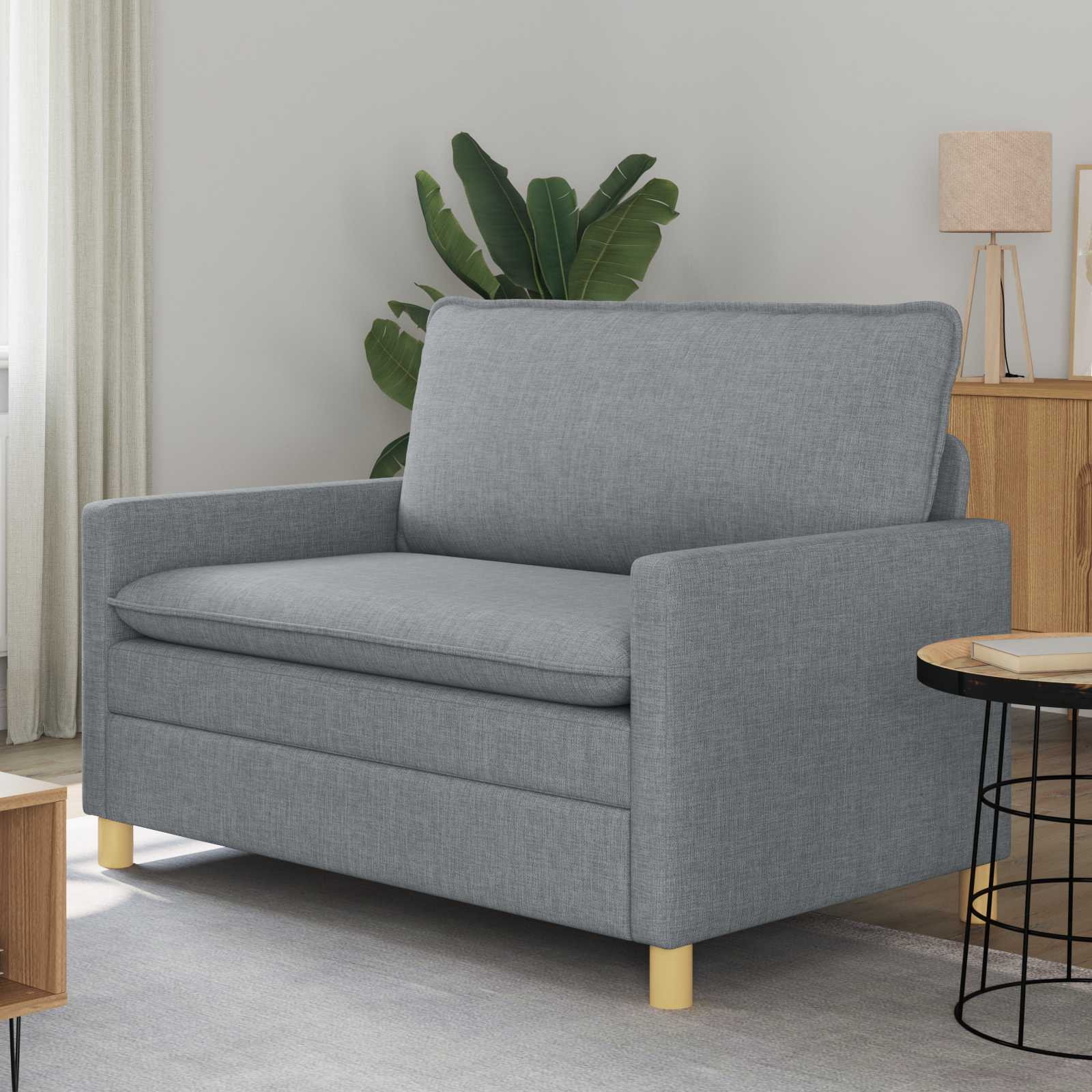 vidaXL Sofa Hellgrau 126 x 81 x 87,5 cm