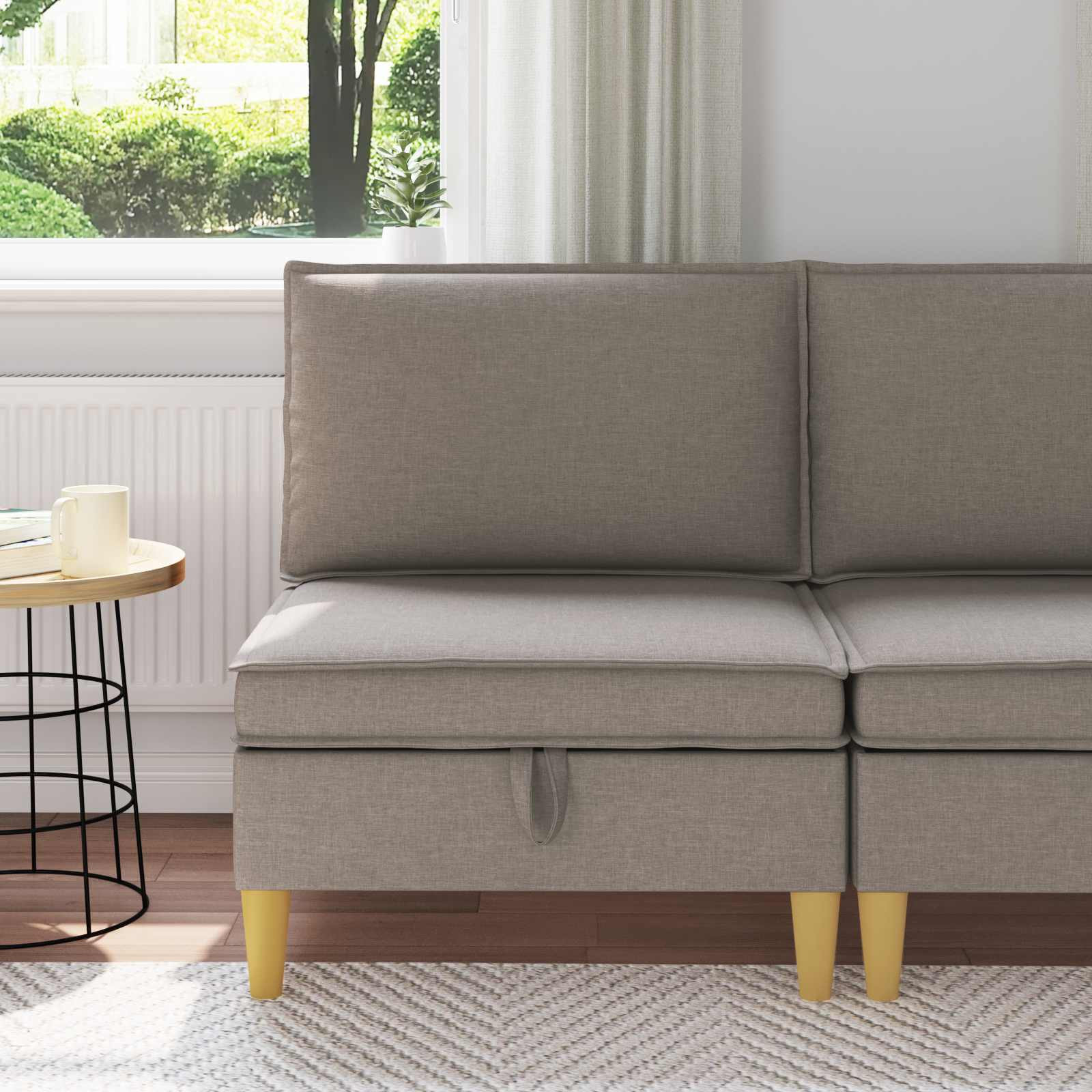 vidaXL Sofa mit Stauraum Stoff