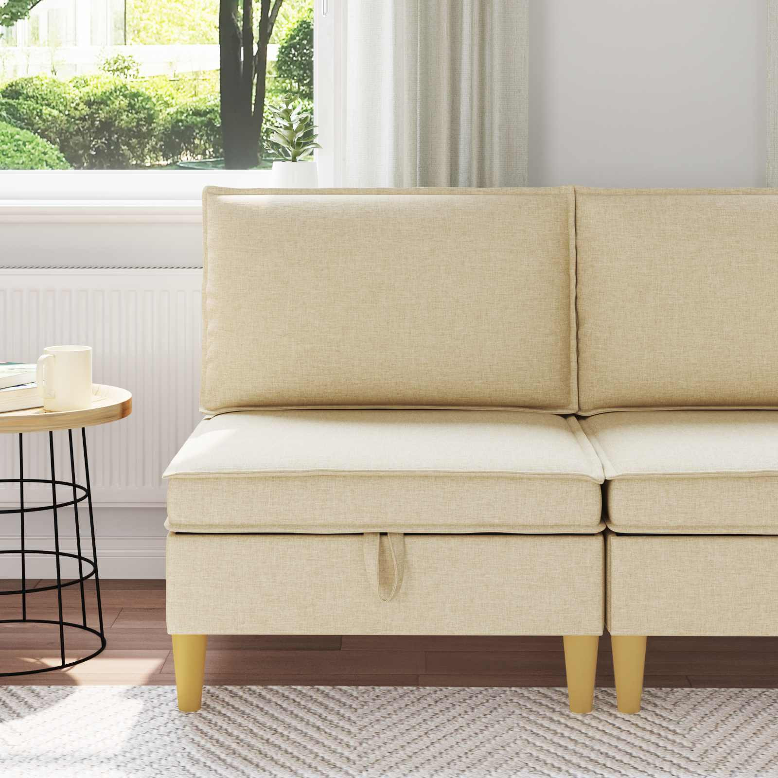 vidaXL Sofa mit Stauraum Stoff