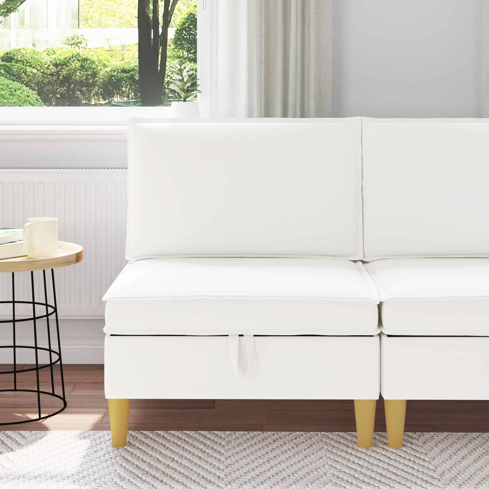 vidaXL Sofa mit Stauraum Stoff