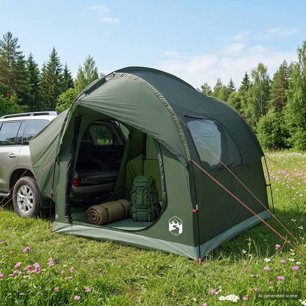 vidaXL Autozelt Olivegrün 239 x 210 x 210 cm Polyester und Stahl