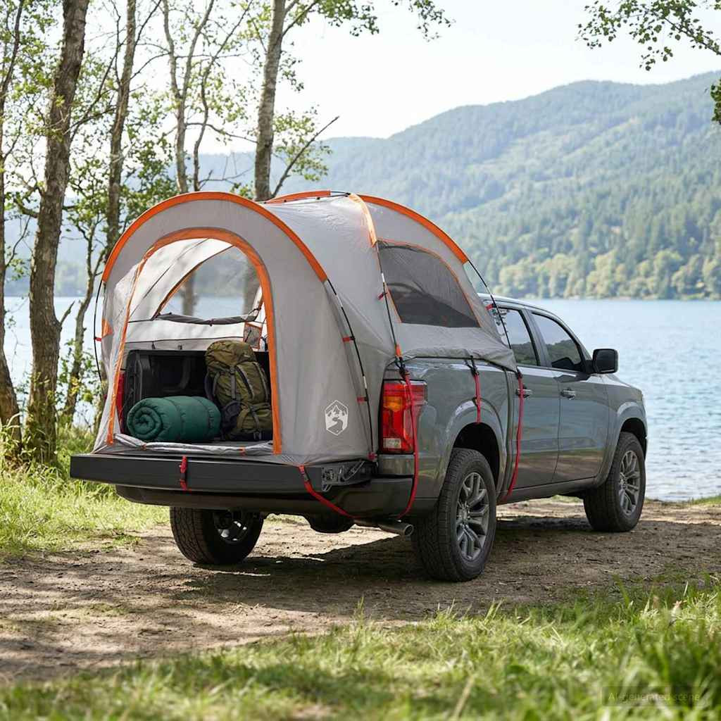 vidaXL Autozelt Grau und Orange 200 x 170 x 170 cm Polyester und Stahl