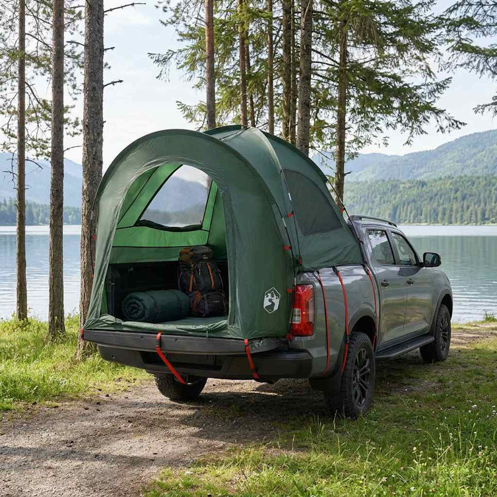 vidaXL Autozelt Olivegrün 200 x 170 x 170 cm Polyester und Stahl