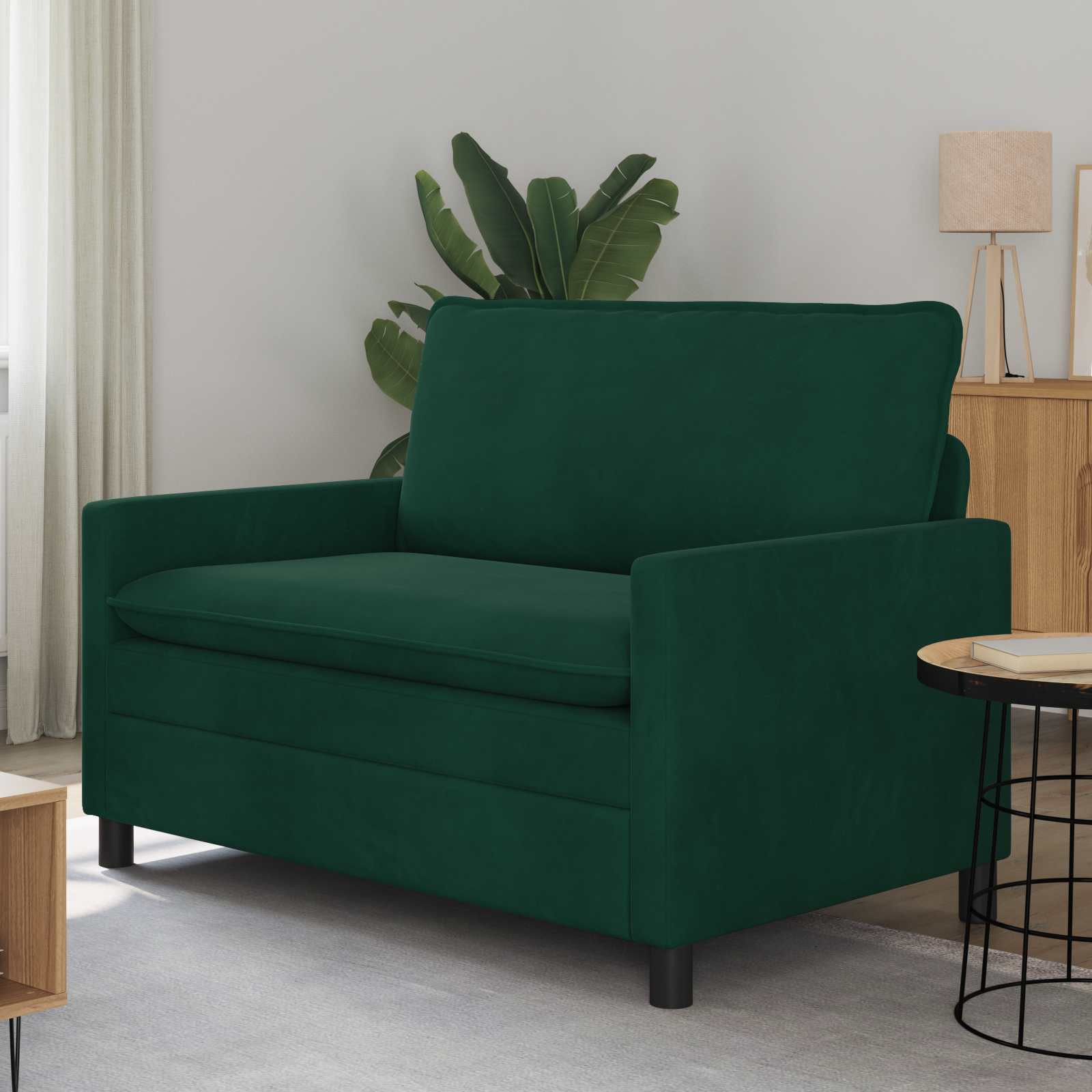 vidaXL Sofa Dunkelgrün 126 x 81 x 87,5 cm