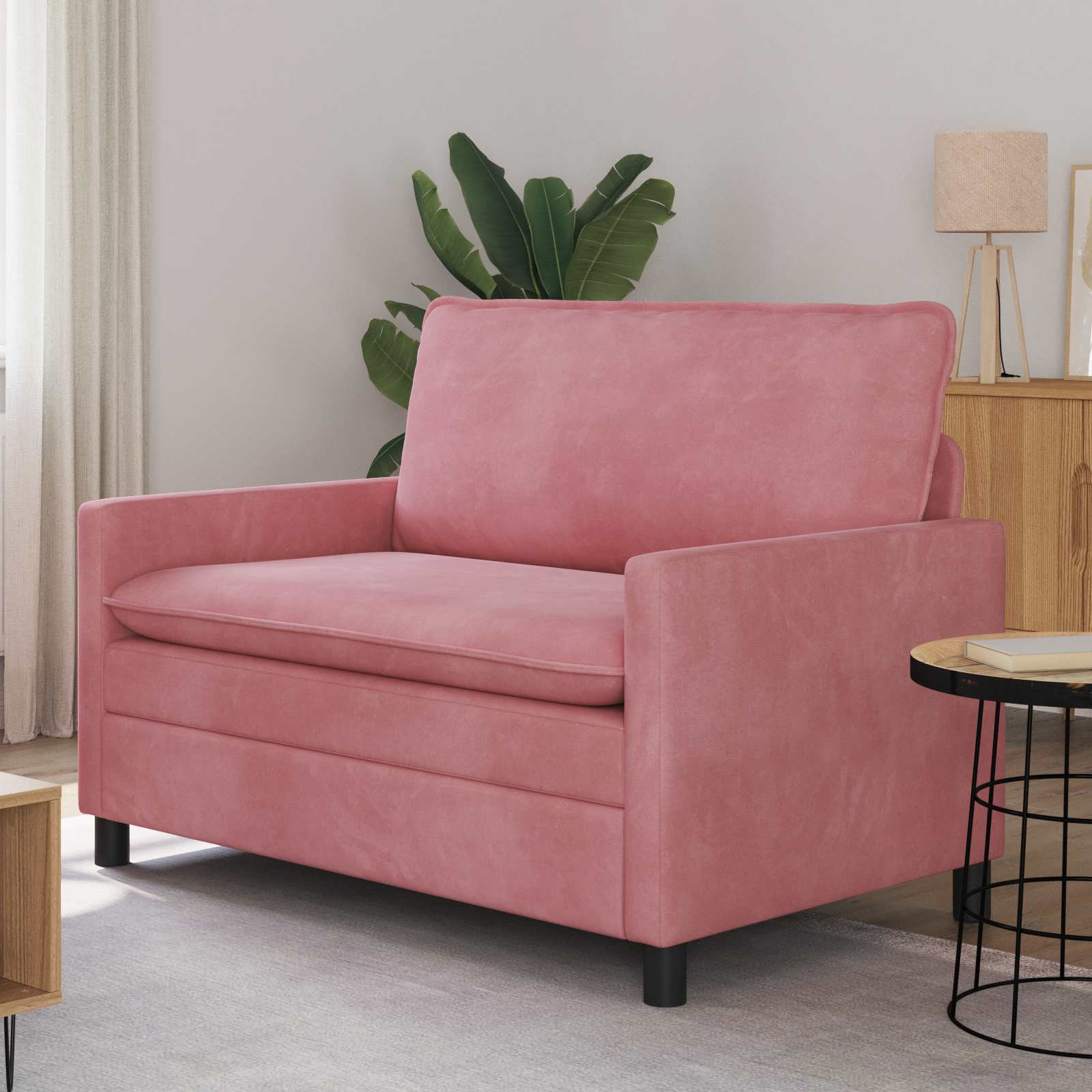 vidaXL Sofa Rosa 126 x 81 x 87,5 cm Samt