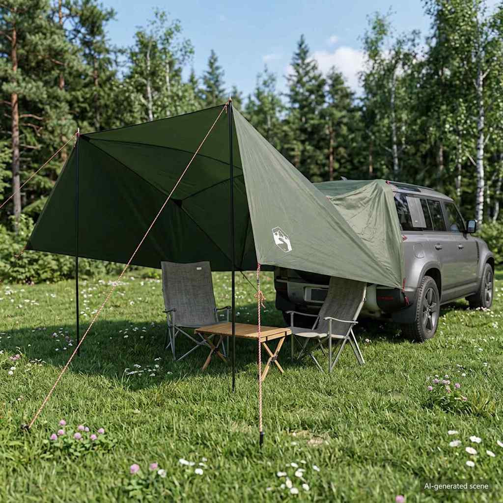 vidaXL Autozelt Olivegrün 308 x 215 x 220 cm Polyester und Stahl
