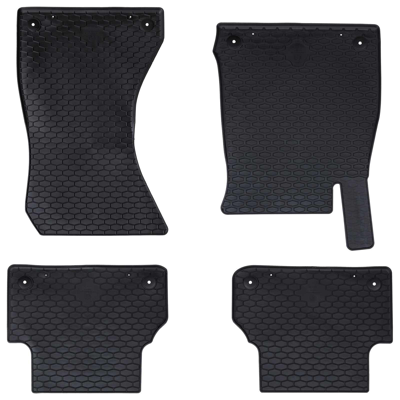 vidaXL Autofußmatte 4 pcs Schwarz Geeignet für Audi A4 B9 2015-2024