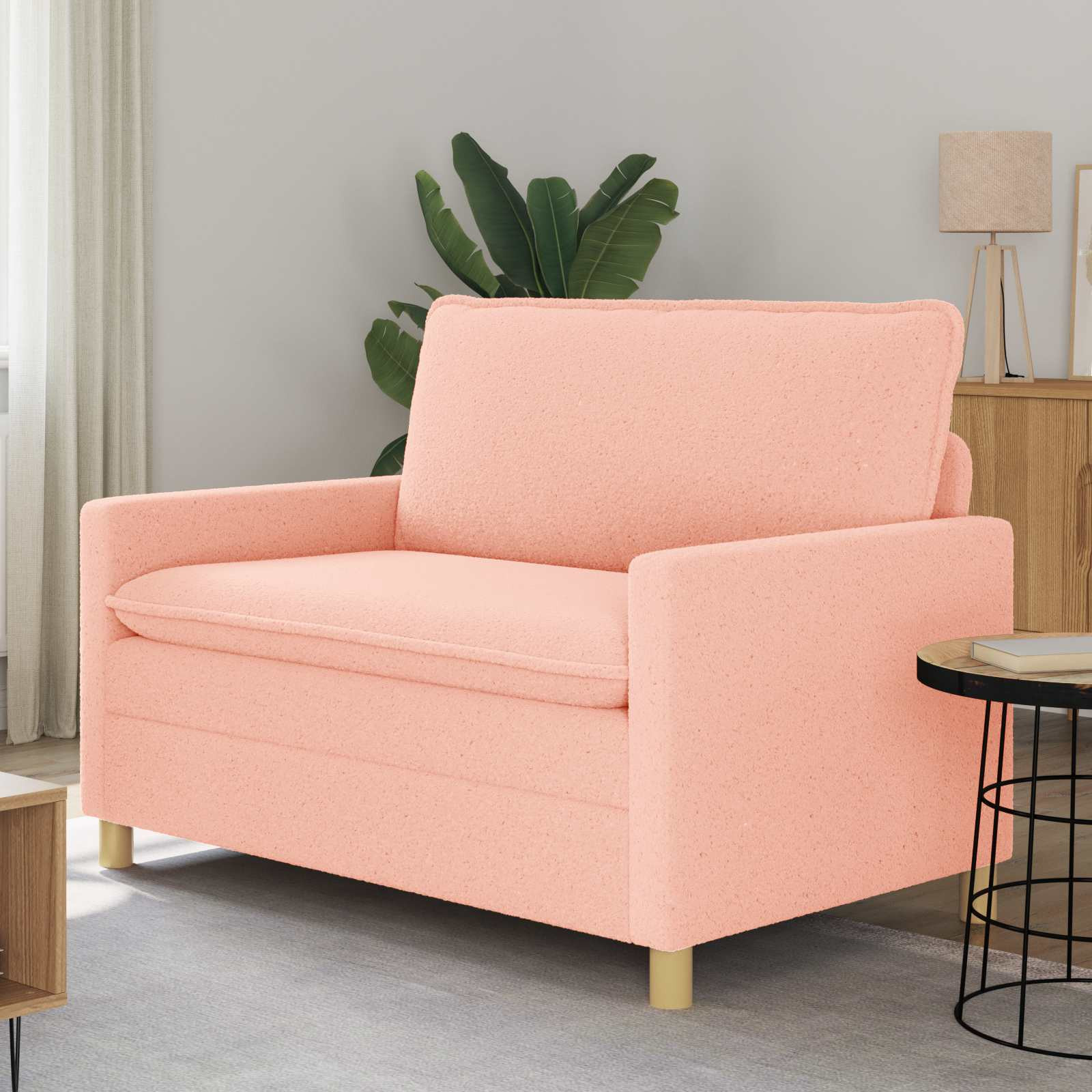 vidaXL Sofa Rosa 126 x 81 x 87,5 cm Stoff
