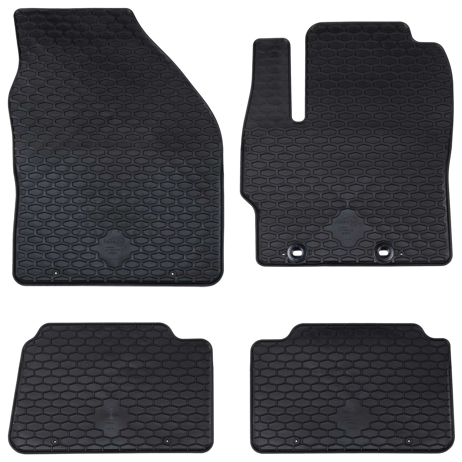 vidaXL Autofußmatte 4 pcs Schwarz Geeignet für Toyota YARIS 2020-