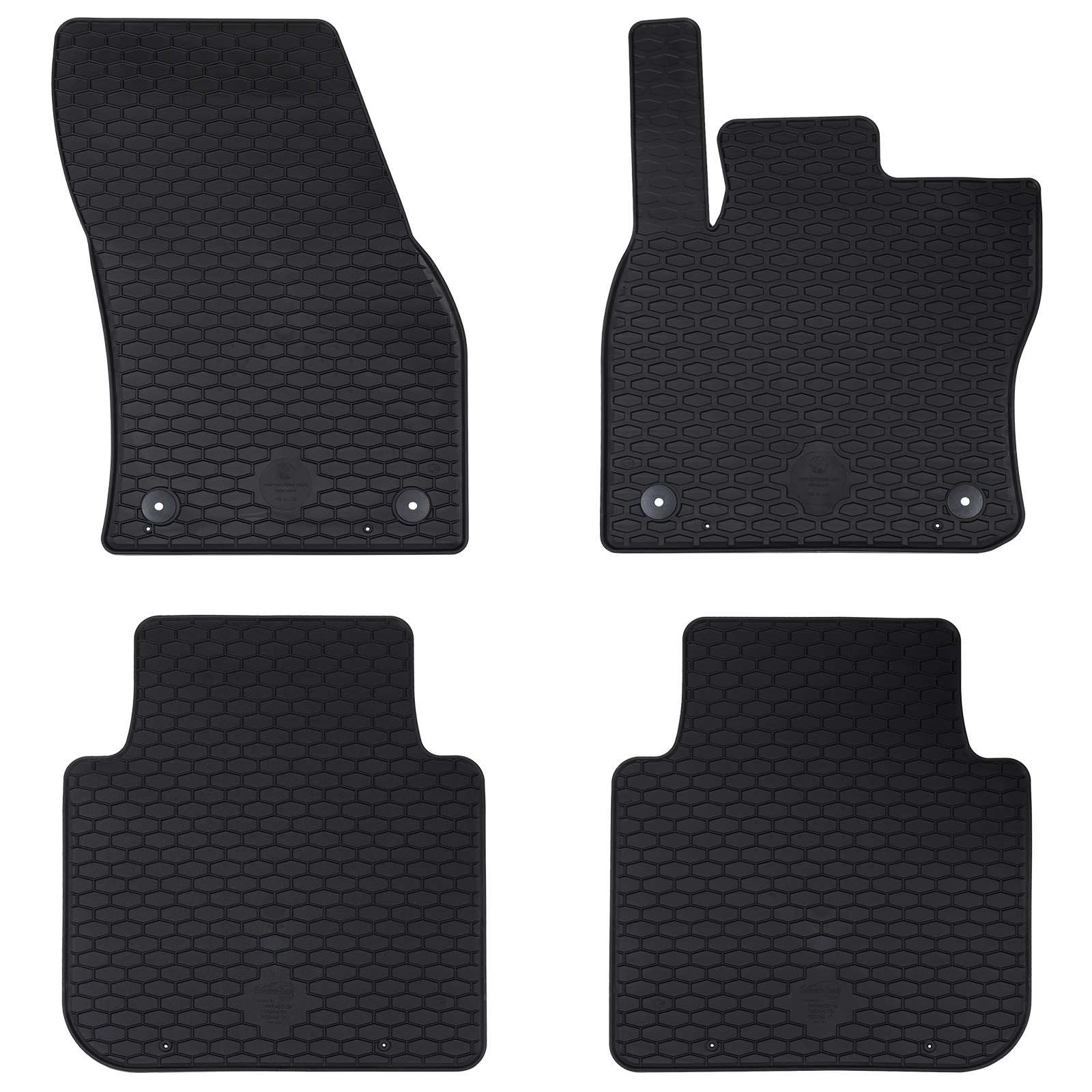 vidaXL Autofußmatte 4 pcs Schwarz Geeignet für Škoda KODIAQ 2017-2023
