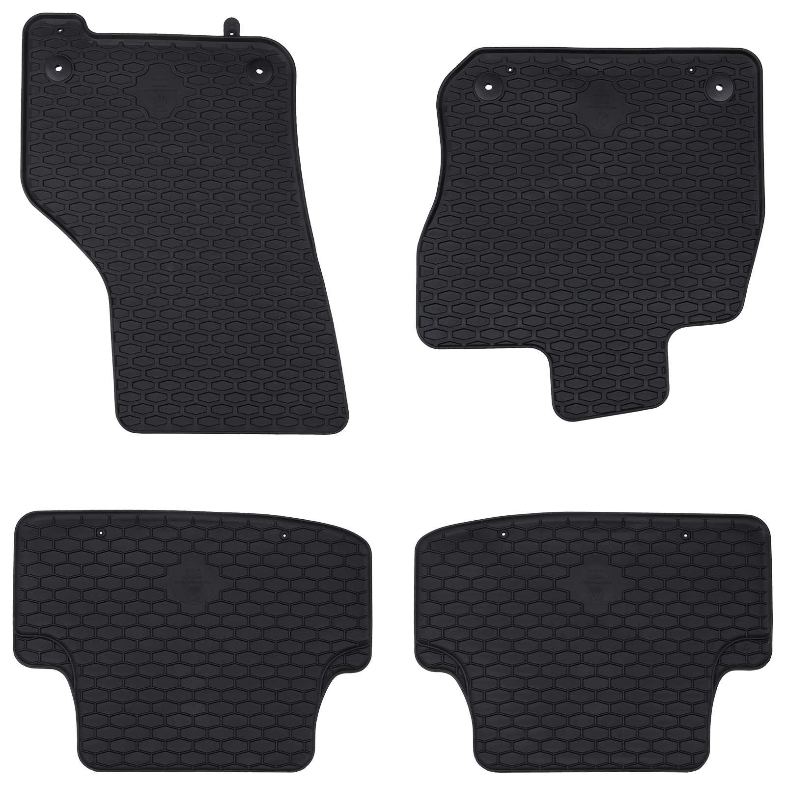 vidaXL Autofußmatte 4 pcs Schwarz Geeignet für VW GOLF VIII MHEV 2020-