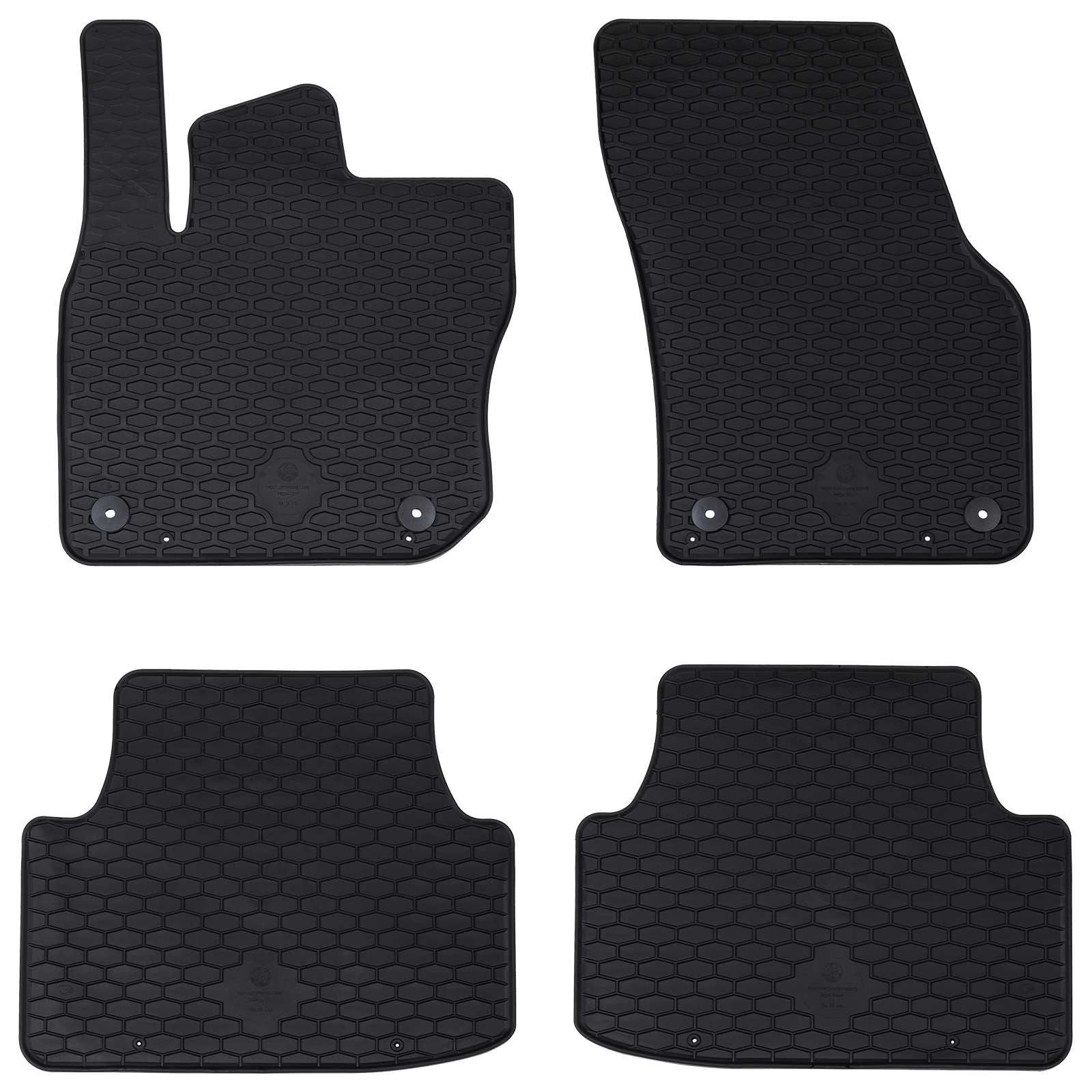 vidaXL Autofußmatte 4 pcs Schwarz Geeignet für VW TIGUAN TDI 2024-