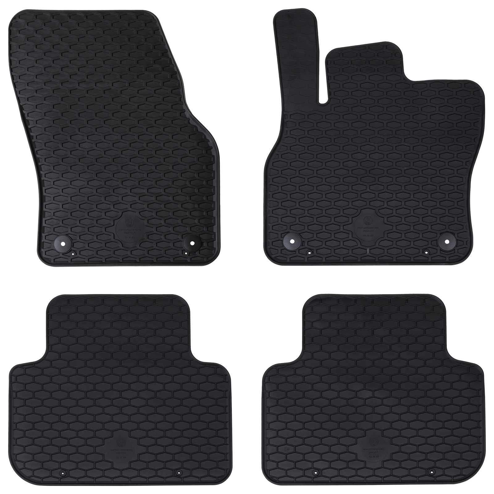vidaXL Autofußmatte 4 pcs Schwarz Geeignet für Audi Q3 2019-2025 Gummi
